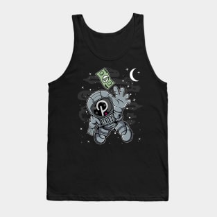 Astronaut Reaching Polkadot DOT Coin To The Moon Crypto Token Cryptocurrency Blockchain Wallet Birthday Gift For Men Women Kids Tank Top